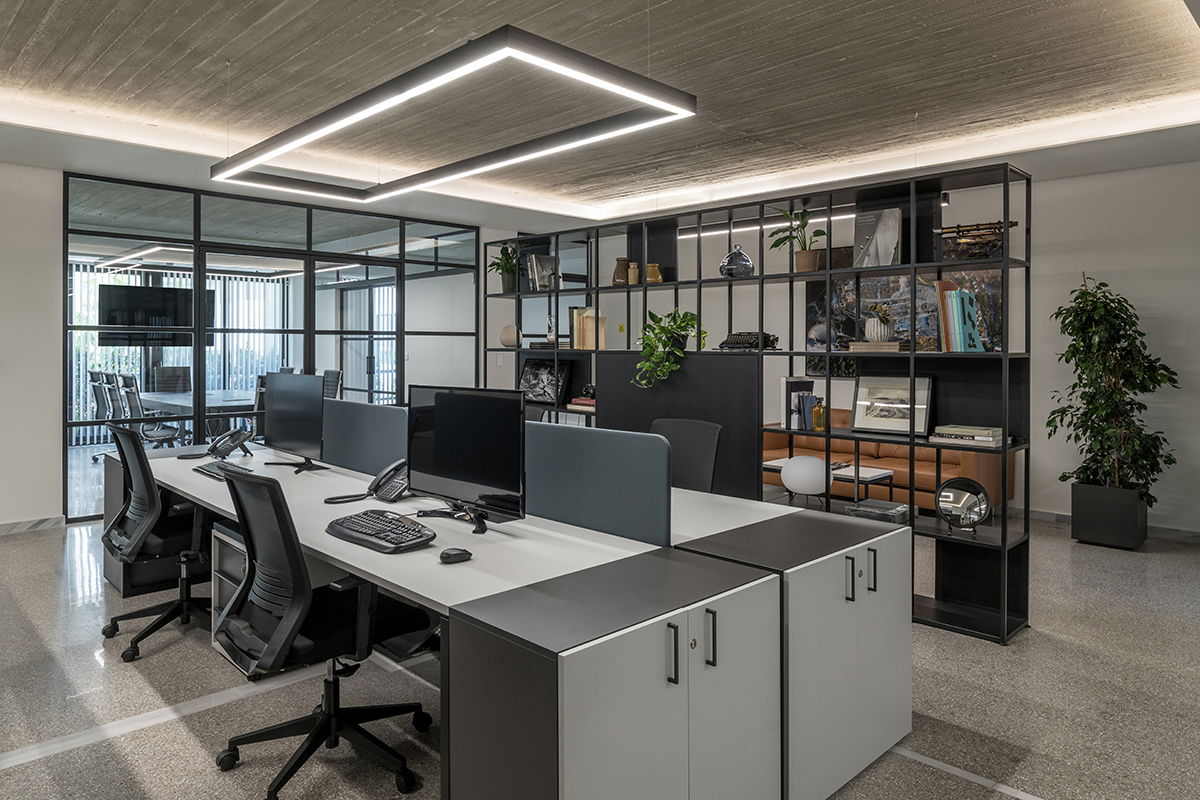 Clean modern office